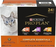 Purina Pro Plan Gravy High Protein Wet Cat Food Variety Pack - 3 Oz - 24'lü Paket