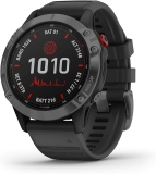 Garmin fenix 6 Pro Solar, Multisport GPS Watch - Slate Gray with Black Band