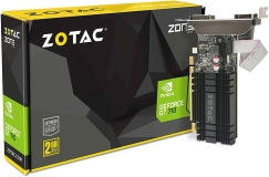 Zotac GeForce GT 710 2GB DDR3 PCI-E2.0 DL-DVI VGA HDMI Passive Cooled Single Slot Low Profile Graphics Card
