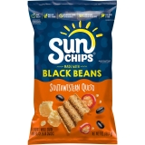 SunChips Black Bean Southwestern Queso Whole Grain Snack Chips 7 oz Bag