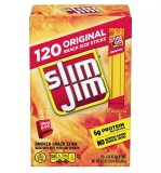 Slim Jim Original 120 count - Spicy Meat Snack Sticks for Quick Snacking