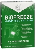 Biofreeze Menthol Pain Relief Patches Large 5 ct