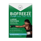 Biofreeze Pain Relief Patches Back Knee Muscle Joint Arthritis Pain Relievers Menthol 12 Count