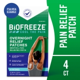 Biofreeze Overnight Pain Relief Patches Back Knee Muscle Joint Arthritis Pain Relievers 4 Count