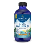 Nordic Naturals Arctic Cod Liver Oil Liquid 1060mg Orange Fish Oil 8 Oz
