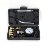 Professional Petrol Gas Engine Cylinder Pressure Gauge Kit 0-300 PSI Automotive Tool for Motorcycle Car Truck - 8PCS Compression Tester Kit (8PC03)