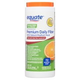 Equate Premium Sugar Free Fiber Supplement, Orange Powder - 14.6 oz