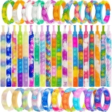 IERKEIE 120-Piece Pop Bracelet Fidget Toys for Kids - Party Favors, Classroom Prizes, Easter & Christmas Gifts