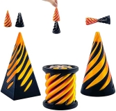Ajitxalr Impossible Cone & Spiral Fidget Toy Set for Relaxation - Ideal Gift for Adults & Kids