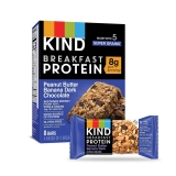 KIND Breakfast Protein Bars, Peanut Butter Banana Flavor, Gluten-Free, Non-GMO - 4 Boxes