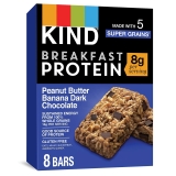 KIND Breakfast Bars 8g Protein Peanut Butter Banana Dark Chocolate - 4 Bars x 2 Pack