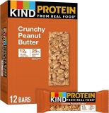 KIND Crunchy Peanut Butter KIND Protein Bars - Gluten Free Healthy Snacks, 12g Protein - 12 Count