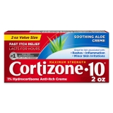 Cortizone-10 Maximum Strength 1% Hydrocortisone Cream for Eczema & Bug Bite Relief - 2 oz