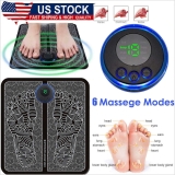 Portable Electric Foot Massager for Better Blood Circulation - Muscle Stimulator Mat