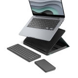 Logitech Bluetooth USB-C Wireless Keyboard with Touchpad & Laptop Stand, Black