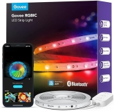Govee RGBIC Smart LED Strip Lights for Bedroom, Bluetooth APP Control, Color Changing Music Sync, 16.4ft
