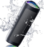 Portable Bluetooth Speaker: HD Sound, Waterproof, TWS Pairing, 20H Playtime - Black