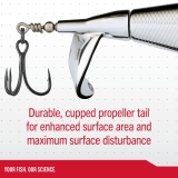 Berkley Choppo Topwater Fishing Lure Mullet Pattern, 3 4 oz Lightweight Bait