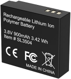 SeaLife Rechargeable Li-ion Battery 3.8V 900mAh for RM-4K Camera High Capacity Replacement Pack