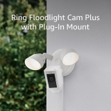 Ring Floodlight Cam Plus Outdoor Security Camera 1080p Color Night Vision, Alexa Compatible