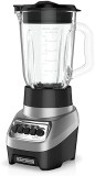 BLACK DECKER PowerCrush 6-Cup Blender, 700W, Stainless Steel Blades, 4 Speeds, Dishwasher Safe