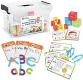 Learning Resources Kindergarten Reading Kit Phonics Flash Cards for Preschool Classroom