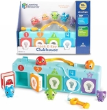 Learning Resources Lock Key Clubhouse Toy Counting, Fine Motor, Montessori Activities for Kids