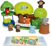 Learning Resources Peeksville Learning Jungle Playset with Animal Kingdom Figurines Zoo Toy for Toddlers Kids