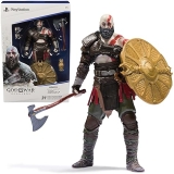 Playstation God of War Ragnarok 6 Kratos Action Figure with 5 Accessories PS5 Collectible for Ages 17