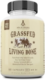 Ancestral Supplements Grass Fed Beef Living Bone Supplement, Bone Meal Capsules Support Bone Health,