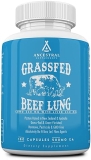 Ancestral Supplements Grass-Fed Beef Lung Liver 500mg, 180 Capsules Supports Lung Circulatory Health