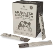 Ancestral Supplements Grass-Fed Beef Colostrum Powder, Immune Gut Health, 30 Sticks, Non-GMO