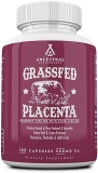 Ancestral Supplements Grass-Fed Placenta Liver Capsules Postpartum, Menopause Skin Support, 180 Coun