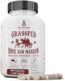 Ancestral Supplements Grass-Fed Beef Bone Marrow 3000mg, Joint Skin Health, 180 Caps