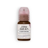 Tina Davies Perma Blend Brow Pigment Dark Brown Permanent Eyebrow Makeup, 1 2oz, High Retention