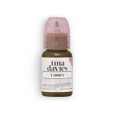 Tina Davies Perma Blend Brow Pigment Grey 1 2oz Permanent Eyebrow Makeup, High Retention