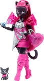 Monster High Catty Noir Doll with Pet Cat Amulette, Backpack, Music Book, Microphone More