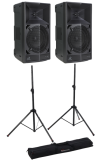 AlphaTheta Wave-Eight 110-watt 8 inch Portable DJ Speakers with Stands