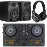 AlphaTheta DDJ-FLX2 2-deck DJ Controller with Monitors and Headphones