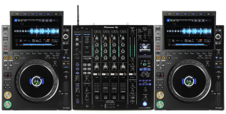 AlphaTheta DJM-A9 4-channel DJ Mixer with CDJ-3000X Professional DJ Media Players