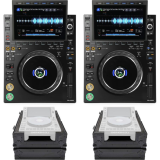 AlphaTheta CDJ-3000X Professional DJ Media Player with Flight Case - Pair