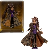 Monster High Clawdeen Wolf Doll with Faux Fur Coat, Purple Blazer Dress Golden Accessories