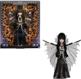 Monster High Elvira Doll in Black Faux Leather Dress with Silvery Cape Accessories - Amazon Exclusiv