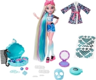Monster High Lagoona Blue Spa Day Doll with Hairstyling Clips, Hair Chalk Tattoos Accessories