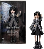 Monster High Wednesday Addams Doll with Accessories, Nevermore Academy Outfit, Thing Backpack