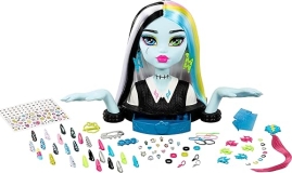 Monster High Frankie Stein Doll Head for Hairstyling with 65 Accessories Wear Share Nails