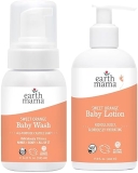 Earth Mama Bathtime Bundle Sweet Orange Castile Baby Wash Calendula Moisturizing Lotion