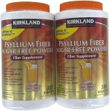 Kirkland Signature Sugar-Free Psyllium Fiber Powder Supplement 360 Servings for Digestive Health