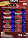 Kirkland Signature Quit 4 Nicotine Lozenges Cherry Flavor, 270 Count Stop Smoking Aid