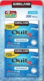 Kirkland Signature Quit Ice Mint Nicotine Gum 4mg 300 Pieces for Smoking Cessation